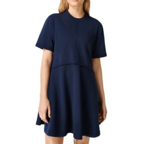 Sweaty Betty Revive Navy T-Shirt Mini Dress Size Small - Picture 1 of 9
